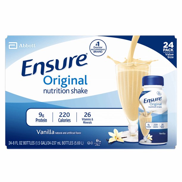 Ensure Original Meal Replacement Shakes Vanilla 24 Pk 8 Fluid Ounce Walmart Com