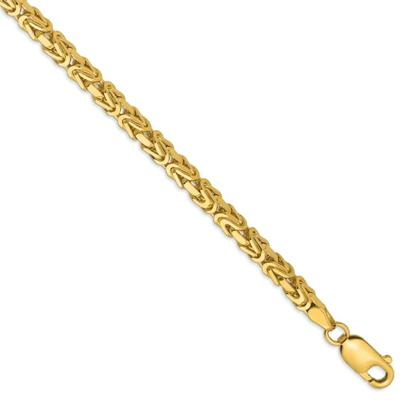 14K Yellow Gold 3.25mm Byzantine Chain