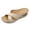 Beige, variant on Linfrsh Comfortable Womens Sandals Women's Platform Sandals with Arch Support, Chunky Lightweight Foam Slip on Slides, Comfortable Summer Beach Sandals with Adjustable Buckle(Brown,Size9)