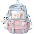 thumbnail image 1 of Harpily Home Decor Backpack Rucksack for Teen Girls School Bag Cute Student Bookbag Lovely Bag One Size Pink, 1 of 2