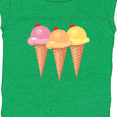 thumbnail image 4 of Inktastic 3 Scoops of Ice Cream Girls Baby Bodysuit, 4 of 5
