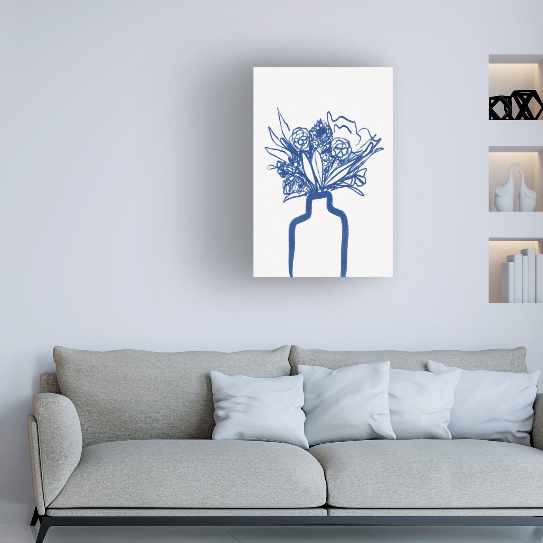 Trademark Fine Art Athene Fritsch  Flowers in a Vase Canvas Wall Art