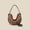 Coffee, variant on Small Shoulder Bags for Women with Rivets Punk Style Goth Grunge Emo Handbag