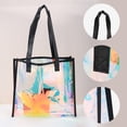 thumbnail image 2 of Unique Bargains Edged Reusable Gift Bag Multicolor For All Occasions 1Pc Black Multicolor, 2 of 5