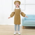 thumbnail image 2 of Kids Art Smock Set Long Sleeve Apron Hat Artist Painting Protective Wear For Girls Outfit, 2 of 3