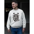 thumbnail image 2 of Be Naughty Krampus Dark Christmas Men's Sweatshirt, 2 of 4