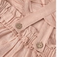 thumbnail image 7 of FRSASU Girls Ruffle Summer Cotton Linen Mini Dress Loose Sleeveless Swing A-Line Cute Princess Party Dresses Pink, 7 of 7