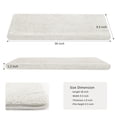 thumbnail image 3 of PURE ERA Self Adhesive Bullnose Stair Treads Set of 14 Ultra Plush Soft Tape Free Skid Resistant Stair Carpet Washable ( Off White 9.5" x 30"x1.2"), 3 of 7