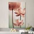 thumbnail image 2 of wall26 Canvas Print Wall Art Film Grain Effect Pink Lotus Trio Floral Botanical Photography Realism Rustic Scenic Colorful Multicolor Pastel for Living Room, Bedroom, Office - 32"x48", 2 of 5