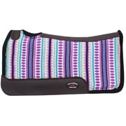 Horse SADDLE PAD Western Contoured Cotton Fleece Lined Purple 39RT08PR