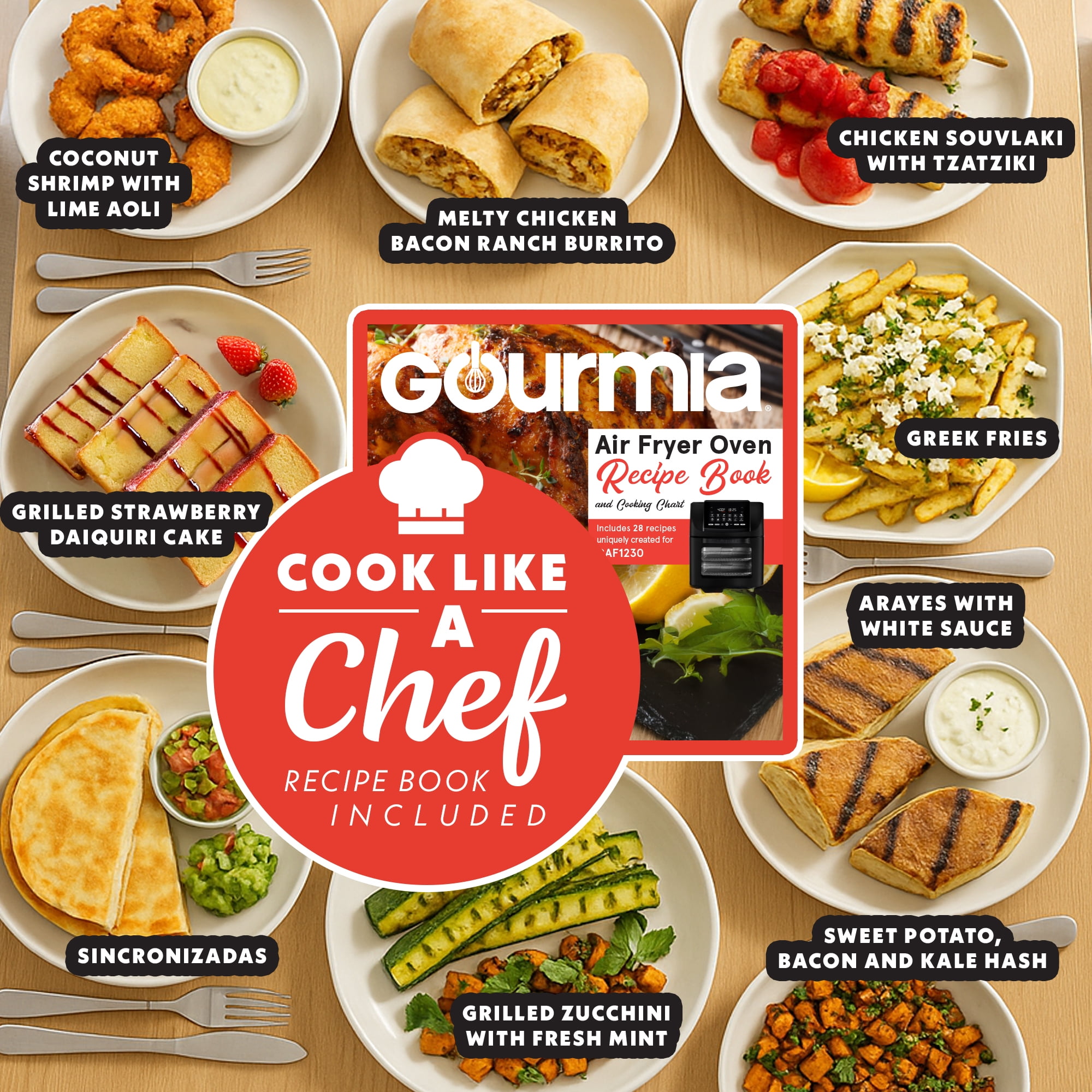 Gourmia 6 Qt Smokeless Indoor Grill & Air Fryer, 5-in-1 FoodStation, Black