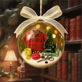 thumbnail image 6 of Holiday Sewing Snow Globe Ornaments Clear Christmas Decorations Festive Hanging Decorations For Christmas Tree And Sewing Craft Room, 6 of 9