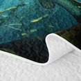 thumbnail image 5 of Erosebridal Jungle Pike Fish Bed Spread Queen for Men, Rustic Animals Queen Coverlet Set, 3 Pieces, 5 of 7
