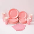 thumbnail image 1 of Niceparty Thick Single Color Paper Plate Set Disposable Dinner Plate Party Set Birthday Party Decorative Paper Plates, 1 of 6