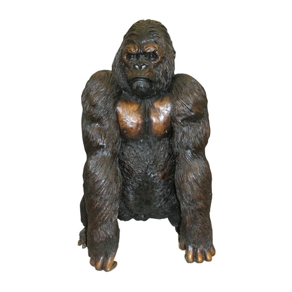 King Kong Bronze Statue -  Size: 32"L x 28"W x 49"H.
