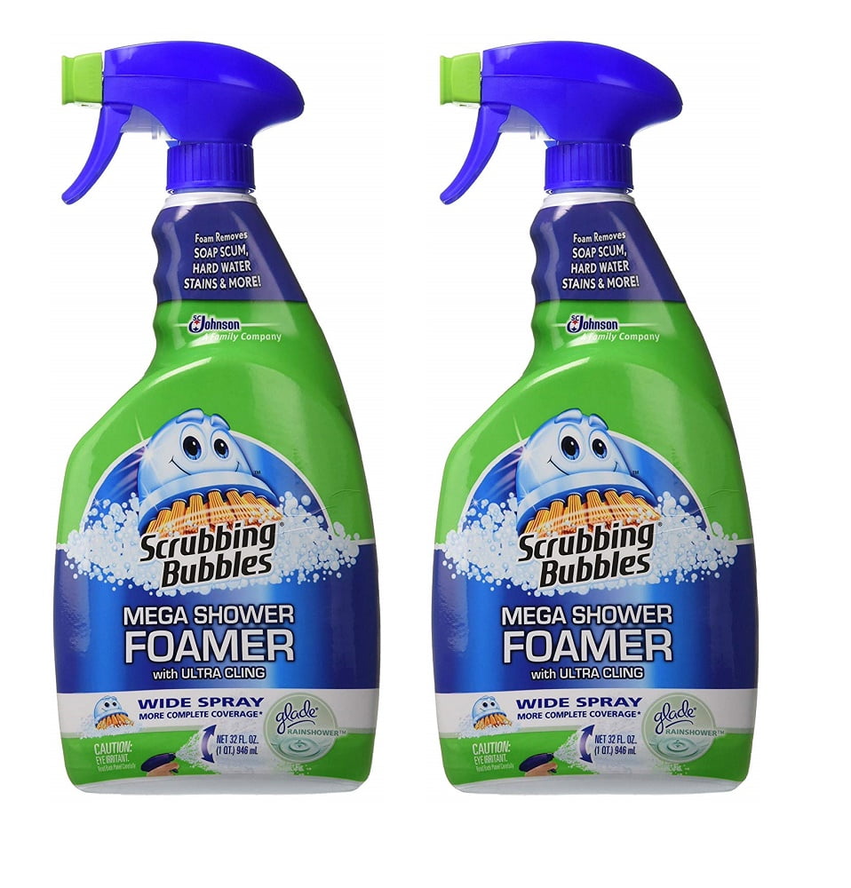 Scrubbing Bubbles Mega Shower Foamer Mousse Ultra Cling Wide Spray