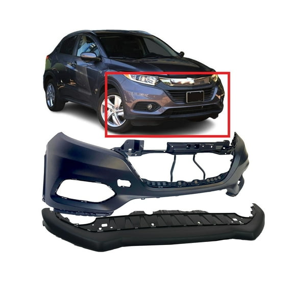 DCP Front Bumper Cover Kit for 2019-2022 Honda HR-V EX LX HO1000321 HO1015123
