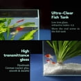 thumbnail image 3 of Pecera LAQUAL de vidrio ultra transparente de 11,36 L para peces Betta/Nano/Goldfish, 3 of 5