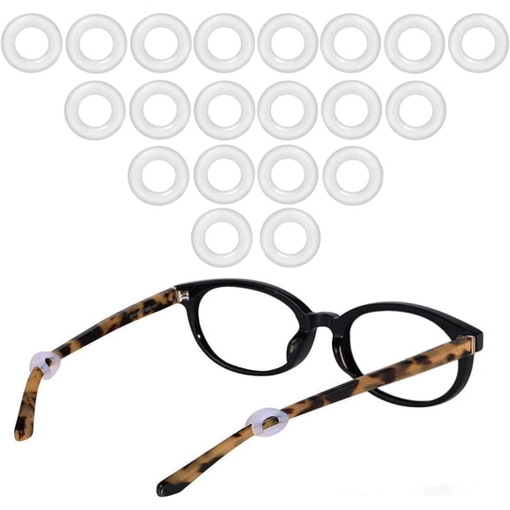 12 Pairs Eyeglass Ear Grips Sleeve Holder Eyeglasses Ear Hooks, Comfort Anti-Slip glasses ear grip-For Adults Sunglasses,Sport Eyewear, Reading Glasses(Clear)