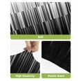 thumbnail image 4 of Black White Bar Stool Covers Set of 2, Modern Geometric Abstract Gradient Striped Stretch Washable Bar Chair Covers with Backs, Removable Pub Counter Height Chair Cover for Kitchen Dining Room Cafe, 4 of 7