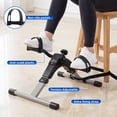 thumbnail image 5 of Vowella Mini Exercise Bike, Folding Foot Pedal Exerciser Under Desk Bicycle for Arm and Leg Exerciser, 5 of 9