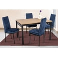 thumbnail image 1 of Comedor MOBILKRAFT Troya 4 Azul Sillas Tubulares Cubierta de Tablero Veteado, 1 of 3