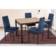 thumbnail image 1 of Comedor MOBILKRAFT Troya 4 Azul Sillas Tubulares Cubierta de Tablero Veteado, 1 of 3