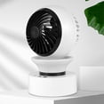 thumbnail image 3 of Ventilador de circulación de aire circulante con oscilación automática de 120  degree Ventilador de escritorio inalámbrico con luz de respiración 3 Negro BLESIY circulador de aire, 3 of 6