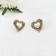 thumbnail image 4 of Pendientes de oro para mujer, 14 pendientes de corazón chapados en oro Hypoa, 4 of 5