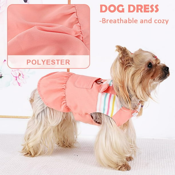 Small dog harness dress new arrivals