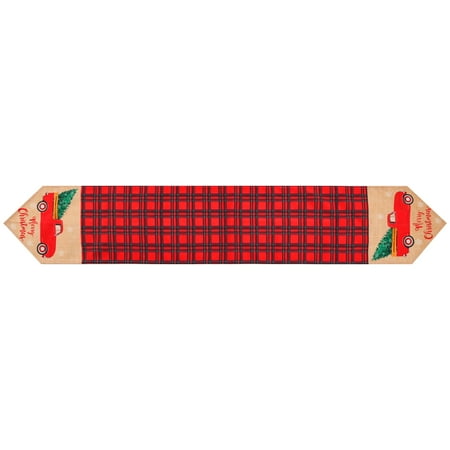 

Sunisery Christmas Table Runner Buffalo Checkered Table Runners Christmas Table Runner for Xmas Party Table Decoration