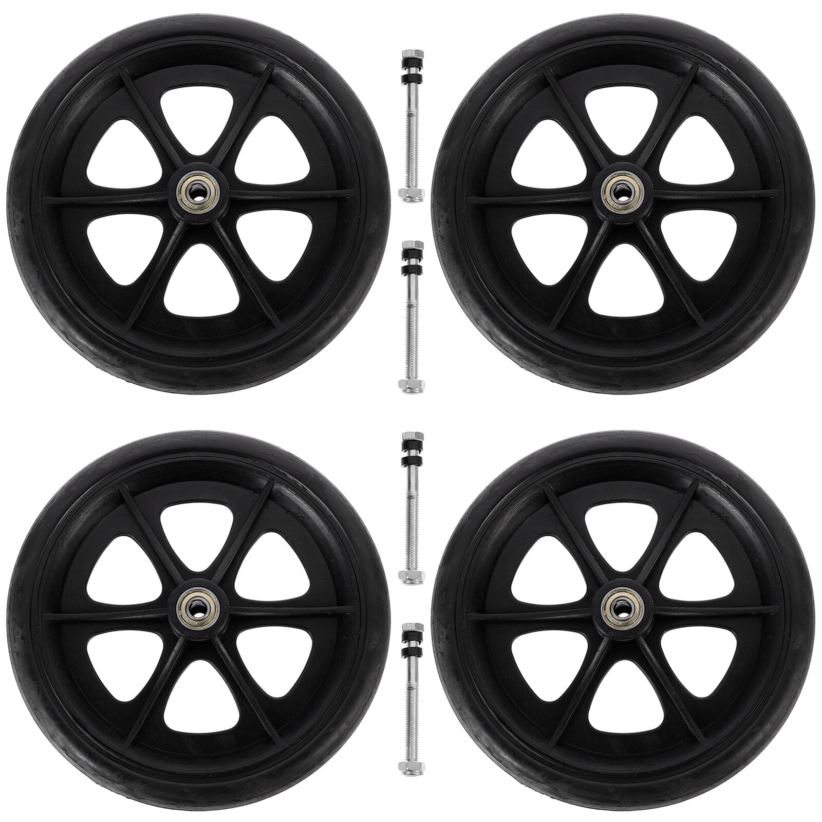 Heavy Duty Wheelchair Wheels Universal Wheelchair Front Wheels Replacements