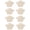 Beige-8PCS, variant on Suede Heel Grips, Anti‑Slip, Anti‑Wear, Soft Sponge, 8PCS, Thickness 0.28"