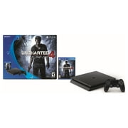 PlayStation 4 Slim 500GB Uncharted 4 Bundle with Bonus Sony Dualshock 4 Controller Black