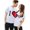 Women (White), variant on Short Sleeve Shirts For Couples Matching Valentine's Fashion Heart Print Loose Design Blouses Crew Neck T Shirt Comfy Soft His And Her Vacation Outfit Clothes Red S