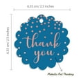 thumbnail image 6 of Inkdotpot Pack Of 50 Real Rose Gold Foil Paper Tags Thank You Bridal Shower Favor Hang Tags, 6 of 7