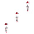 thumbnail image 1 of Matsuzay Adornos navideños Muñecas colgantes Suministros de decoración Decorativos Gris Gris 3piezas, 1 of 6