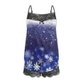 thumbnail image 5 of SwiftWear Women's Pajamas Set Sleeveless Lace Cami Shorts Sleepwear Comfy Loungewear Christmas Print Nightwear Two Piece Pj Set S, 5 of 5