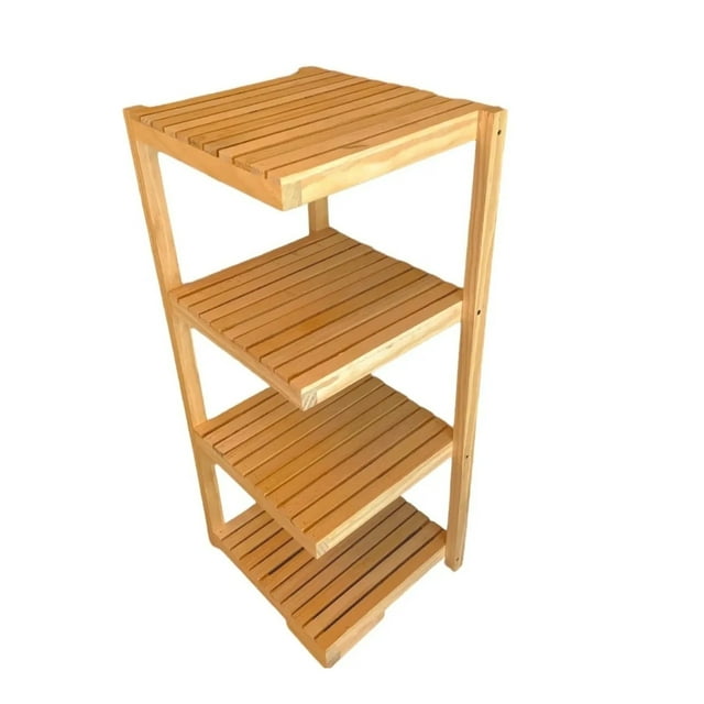 Organizador Madera Cocina Mostrador 4 Entrepaños Reforzado esquinero esquinero