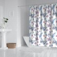 thumbnail image 2 of Watercolor Butterfly Flower Leaf White Pattern Shower Curtain 72"x72" ,Bathroom Decorative Shower Curtains Set with 12 Hooks,Modern Waterproof Washable Shower Curtain, 2 of 6