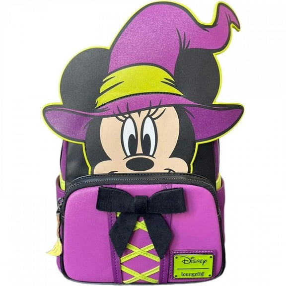 Minnie Mouse 884165 Minnie Mouse Wickedly Cute Glow in The Dark Mini Backpack by Loungefly
