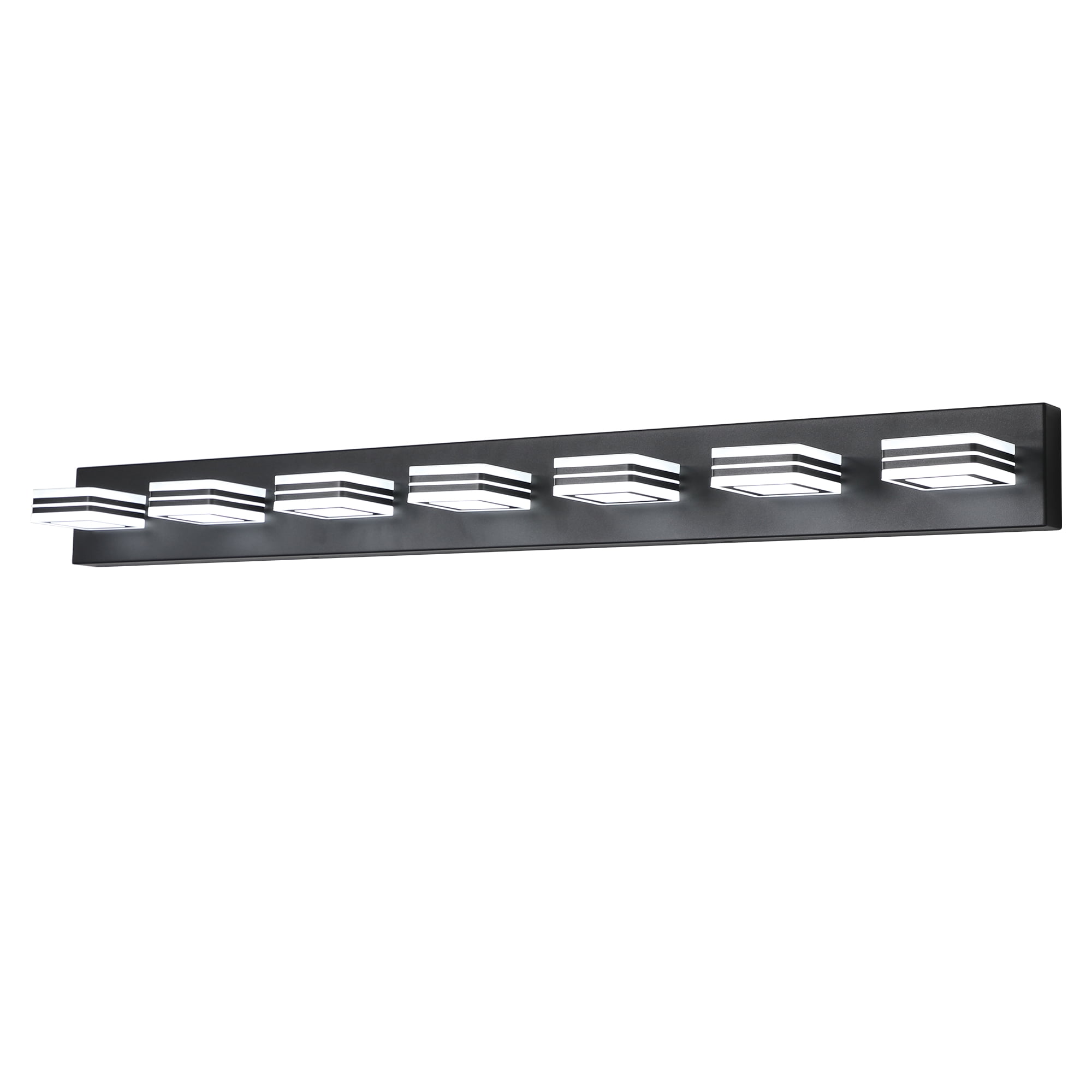 Miniyam LED Bathroom Vanity Light, 7-Light Modern Wall Lighting Fixtures over Mirror (Cool White)