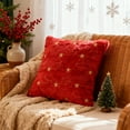 thumbnail image 4 of Moocorvic Christmas Pillow Covers 18 x 18 inch Christmas Tree Cushion Case for Winter Xmas Holiday Home Bedroom Sofa Decor, 4 of 7