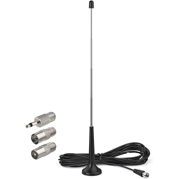 Fm Dab Radio Antenna Aerial 75 Ohm F Plug And 3 Meter Extension Cable
