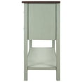 thumbnail image 5 of Console Tables for Entryway, Kitchen Sideboard Buffet with 4 Drawers and Cabinets, 45" (L) Entrance Table in Hallway, Solid Wood Green Contemporary Sofa Tables with Storage Shelf, JA1308, 5 of 9