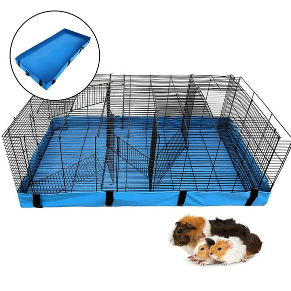 Guinea Pig Cage Habitat Bottom Cover Parts Waterproof Liner Pad Bottom Cover for Blue