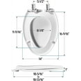 thumbnail image 5 of Bemis Manufacturing 115990 Elong Plastic Toilet Seat, 5 of 9
