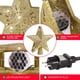 thumbnail image 3 of Proyector de árbol de Navidad con forma de estrella, adornos para árboles LED 3D, giratorio, iluminado, decoración para árbol de Navidad para interiores y exteriores, árbol de Navidad, dorado (estrella) oso de fresa Electrónica, 3 of 5
