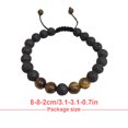 thumbnail image 3 of Minnieouse Pulseras a juego de moda, difusora de rocas de negra mate ajustable, cuentas de oración, accesorios para mujeres, regalos para Ropa, zapatos y accesorios Miscelánea ojo de tigre Minnieouse AP008879-03, 3 of 6