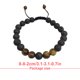 thumbnail image 3 of Minnieouse Pulseras a juego de moda, difusora de rocas de negra mate ajustable, cuentas de oración, accesorios para mujeres, regalos para Ropa, zapatos y accesorios Miscelánea ojo de tigre Minnieouse AP008879-03, 3 of 6